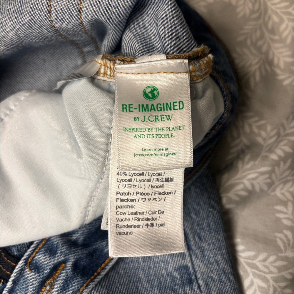 J.Crew Slouchy Boyfriend Jeans Women’s 27 Blue Distressed Mid Rise Denim BD364 - Picture 6 of 9